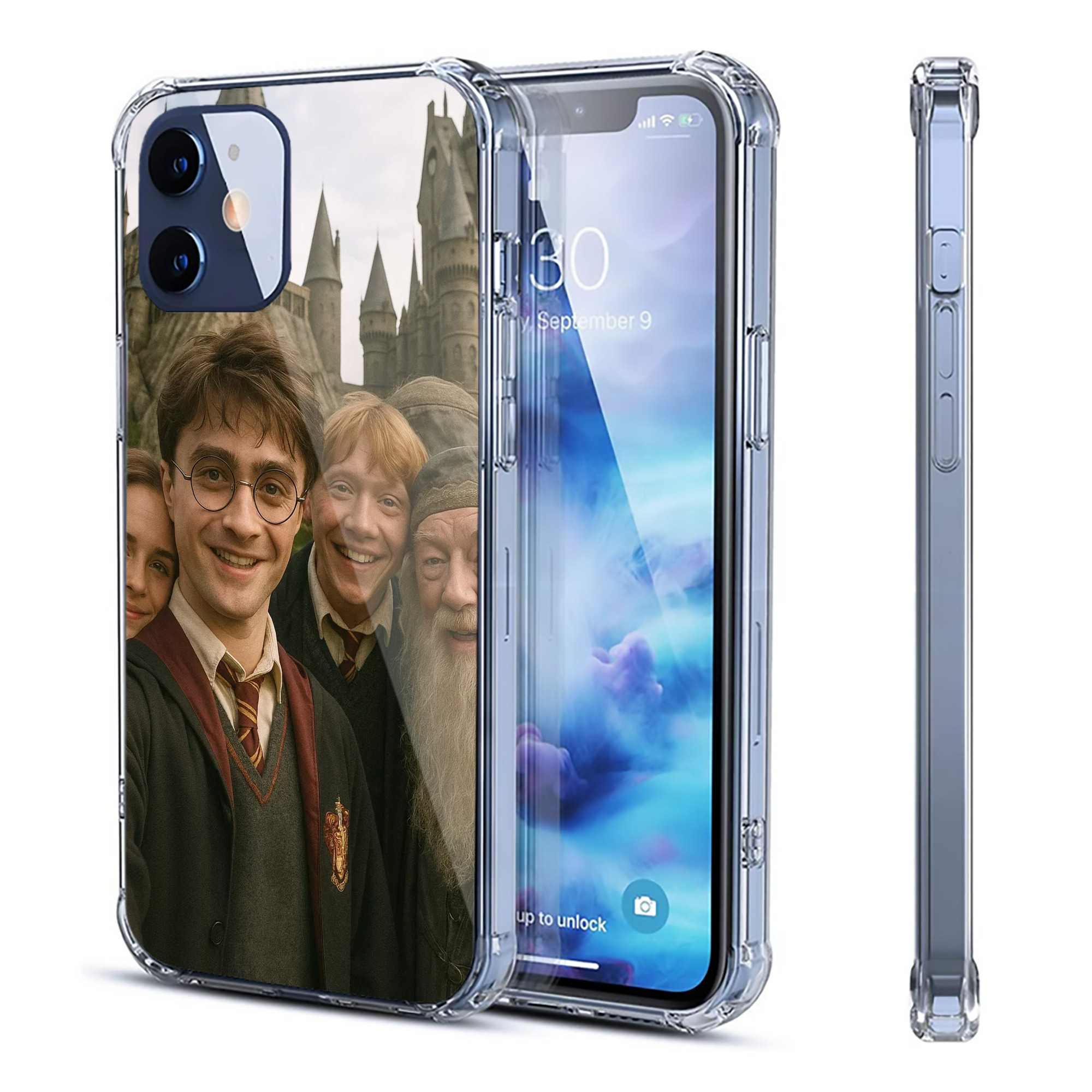（画像用） Harry Potter ハリー・ポッターシリーズ 【iPhone 12シリーズ対応】透明スマホケース（クリアソフトケース）